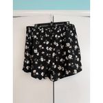 Old Navy  Women's Linen Wrap‎ Mini Skirt Black Floral Print Size L Photo 3
