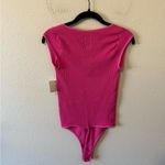 Free People NWT  MEG SEAMLESS BODYSUIT HOT PINK M/L Photo 3