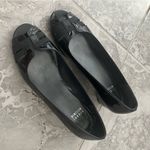 Stuart Weitzman  One Day Pump, Peep-Toe Wedge Shoes Black Size 8M In Original Box Photo 2