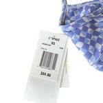 l*space Revolve L* Women’s XS Soren Crop‎ Top Purple Blue Pastel Checkered Sporty Photo 2