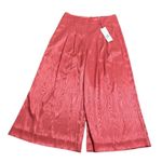 Veronica Beard  Leonor Floral Print Linen Blend Crop Wide Leg Pants Melon 10 NWT Photo 1