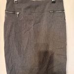 Joe B  Charcoal Pencil Skirt with Silver Zippers Photo 2
