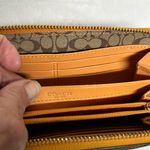 Coach  Tan/ orangish Leather Wallet Photo 14