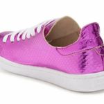 Schultz Ofelia Metallic Pink Leather Casual Lace Photo 12