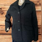 Michael Kors NWT Women Quilted Spring Fall Light Jacket Black Lrg Monogram Logo Photo 0