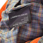 Vintage Womens Suede Leather Jacket Size 14 Plaid Lined Orange Hooded Macalister Photo 12