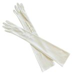 Vintage White Formal Opera Length Wedding Long Evening Gloves 23" Long Size S Photo 1