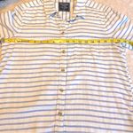 Abercrombie & Fitch Slate Blue & White Striped Buttondown Top Small S Vintage Photo 8