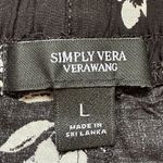 Simply Vera Vera Wang Black & White Floral Designs W Front  Tie Tassels … Photo 6