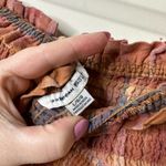 American Eagle  Plaid Smocked Tube Top Women's Large Photo 3