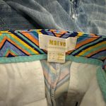 Anthropologie  Maeve Mixed Print High Waist Shorts Yellow Size 8 Photo 2