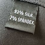 Ellen Tracy .Black Sleeveless Dress Or Casual Top 93% Silk Zipper In Back SZ 6 Photo 7