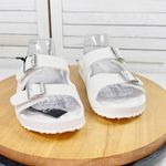 Madden NYC Pearl Covered Double Strap Slide Sandals White 10 Photo 1