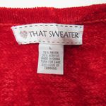 Love That Sweater Christmas Cardigan Santa Claus Stockings Red White Lg Beaded Photo 11