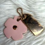 Coach  Gold Tea Rose Flower Floral Bag Charm Hang Tag Photo 1