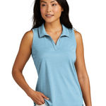 Travis Mathew NWT  Coto Performance Polo Tank Top Medium Blue Golf Sporty Tennis Photo 0