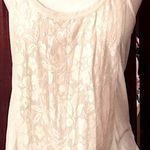 American Eagle AEO Cream Lace Tank Top Photo 0