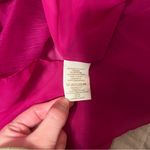 Free People  Raspberry Pink Ruffle Semi Sheer Babydoll Style Dress Photo 4