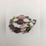 Premier Designs Unique Feminine Pastel Pink Purple Glass Bead Necklace 16 inches Photo 5