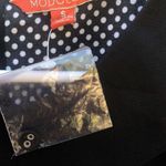 Modcloth NWOT Womens small Peter Pan Collar polka dot striped 3/4 sleeve top Photo 6