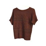 Ruby Rd  Women's Deep Brown Short Sleeve Sweater Sz Large Sku 2313 Photo 7