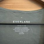 Everlane Size Medium Supima Cotton Long Sleeve Square Neckline Bodysuit Photo 9