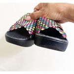 Dex Flex Sport Fiesta Wedge Slide Sandal Size 8 Summer Multicolor Pink Photo 4