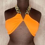 Pretty Little Thing Nwt pretty little things Orange Marble Ring Trim Cheeky Bum Bikini Bottoms & top Photo 7