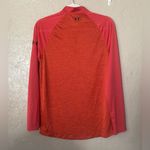Under Armour Womens Loose Brick Orange Long Sleeve 1/4 Zip Top SMALL Photo 6
