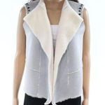 Ming Wang  women's XS plush super soft suede studded fly away vest jacket Photo 0
