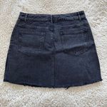Honey Punch Women's Black Denim Mini Skirt with Lace-Up Detail - Size M Photo 1