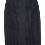 Isabella Demarco Black Pinstripe Pencil Skirt NWT Size 4 Black Striped Skirt Photo 0