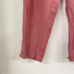 ZARA Pink Paperbag Waist Straight Leg Womens Pants S Casual Zip Fly Preppy Photo 3
