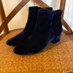 Joie  blue velvet ankle booties size 6/36 Photo 7