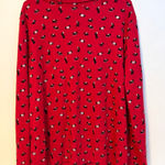 Karen Scott  Long Sleeve Mock Neck Shirt Top Red Holiday Scottie Terrier Dogs XXL Photo 0