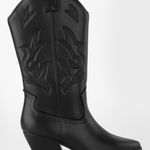 Soda Black Cowboy Boots Photo 4