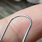 Sterling Silver 925 SETA Teardrop Dangle Earrings Minimalist Glam Chic Feminine Photo 3