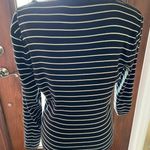 Ralph Lauren Lauren  Black & Whit Stripe Top size Medium Photo 2