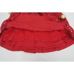 love on a hanger Red Sequin Bow Tulle Skirt Women's Size M Holiday Party Photo 3
