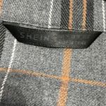 SheIn Plaid Flannel Shirt M 22.75” p2p Gray Multi EUC Photo 2