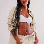 Intimately by Free People NWOT White Ruched Duo Bralette Top Size XL Photo 3