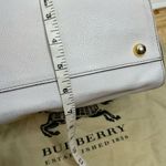 Burberry  White Canterbury Satchel Tote‎ Bag Purse Nova Check Leather Signature Photo 8
