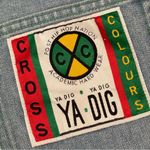 Cross Colours Women’s Cuffed Jean Shorts Blue Size 30 Photo 7