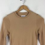 superdown Lindsey Nude Long Sleeve Ruched Side Mini Dress XS Photo 3