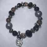 Alex’s Angels Memento Prayer Box Charm Crystal Beaded Stretch Bracelet Silver Photo 0