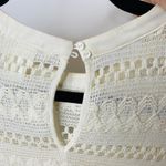 H&M Ivory Lace Blouse Popover Sz 4 100% cotton Boho Photo 9