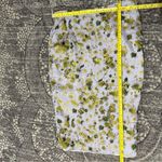 SUNO Womens Size S Light Purple Green Printed Stretch Silk Pencil Straight Skirt Photo 6