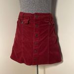 Mossimo Supply Co Red Corduroy A line skirt Photo 0
