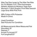 Top Size Large Lg The Tee Nike Dri-Fit Athletic Cut T-Shirt Activewear Athletic Athleisure Photo 1