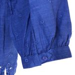 Old Navy New Floral Eyelet Scalloped Hem Embroidered Dot Top Photo 10